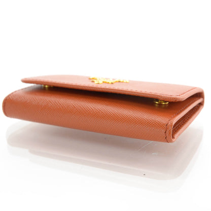 Prada Saffiano Metal 6 Key Holder Rame 3 of 8
