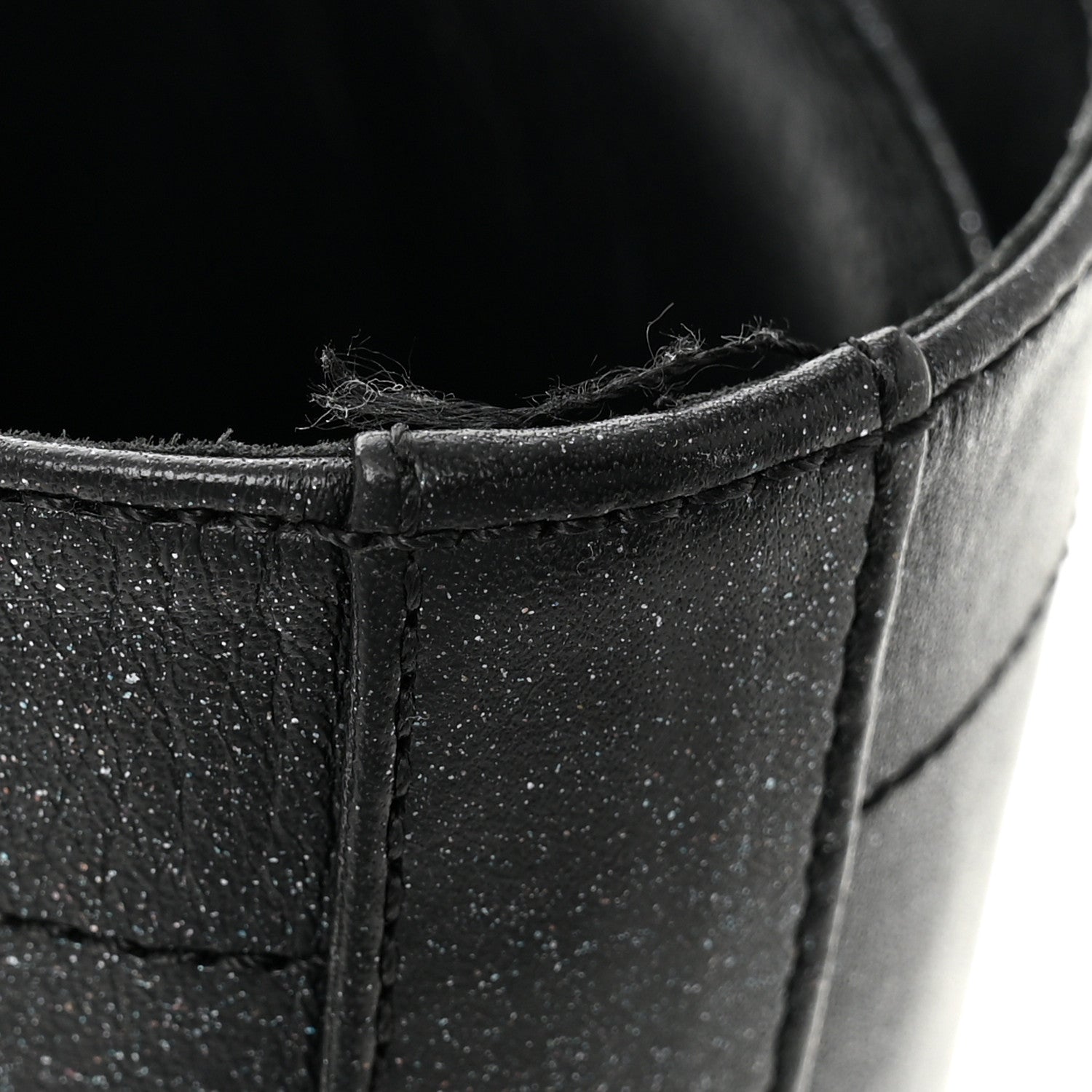Chanel Iridescent Calfskin Patent Cap Toe Lace Up Combat Boots 38 Black 11 of 11