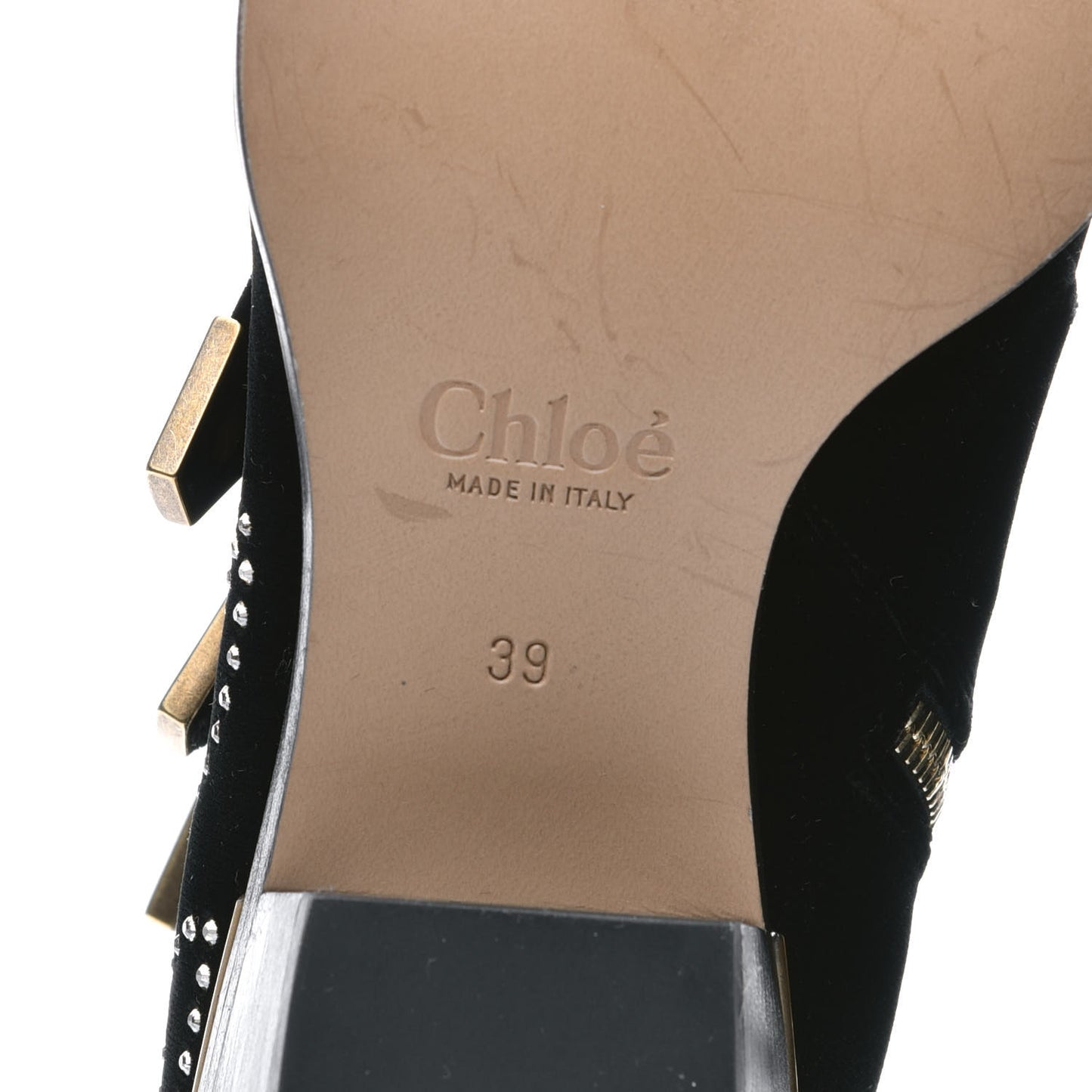 Velvet Studded Susanna Ankle Boots 39 Black