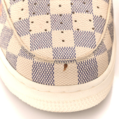 Louis Vuitton X NIKE Damier Azur Mens Air Force 1 High Top Sneakers 9 White 12 of 12