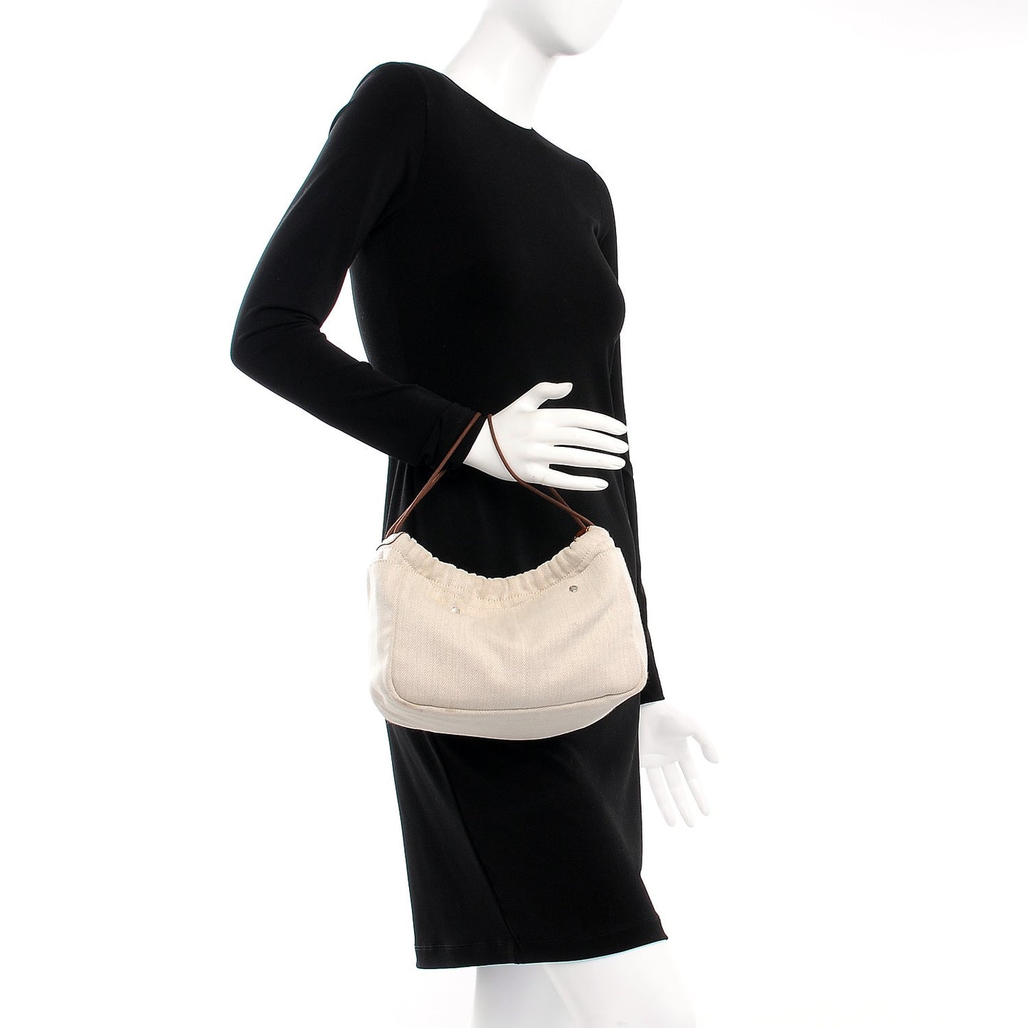 Canvas Barenia Fourbi 25 MM Pouch Naturel Fauve