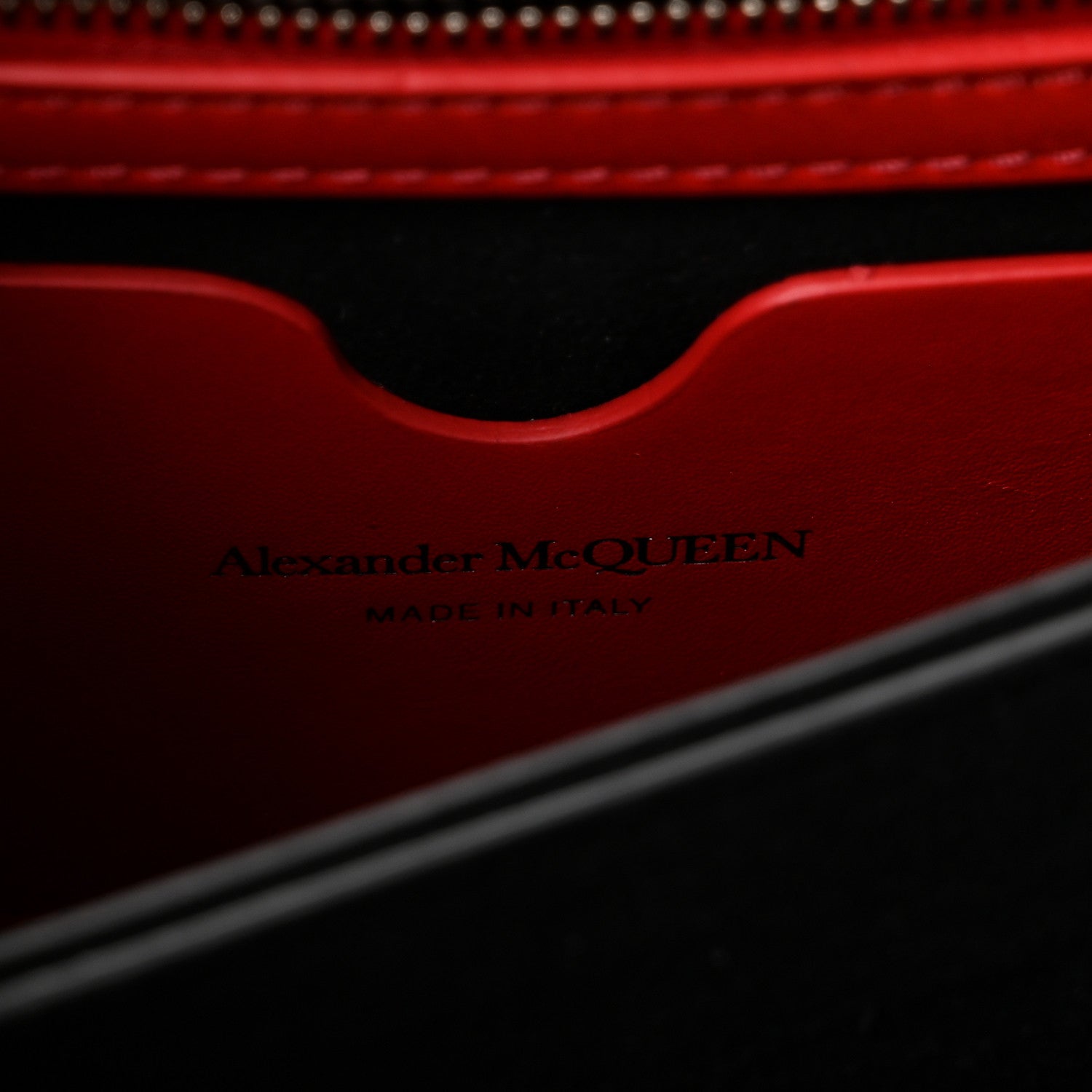 Alexander McQueen Calfskin Jeweled Knuckle Satchel Love Red 6 of 10