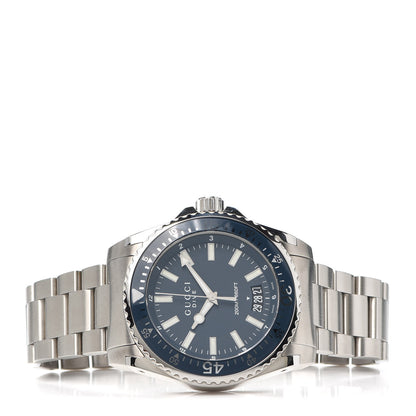 Gucci Stainless Steel 45mm Dive Quartz Watch Blue 2 of 7