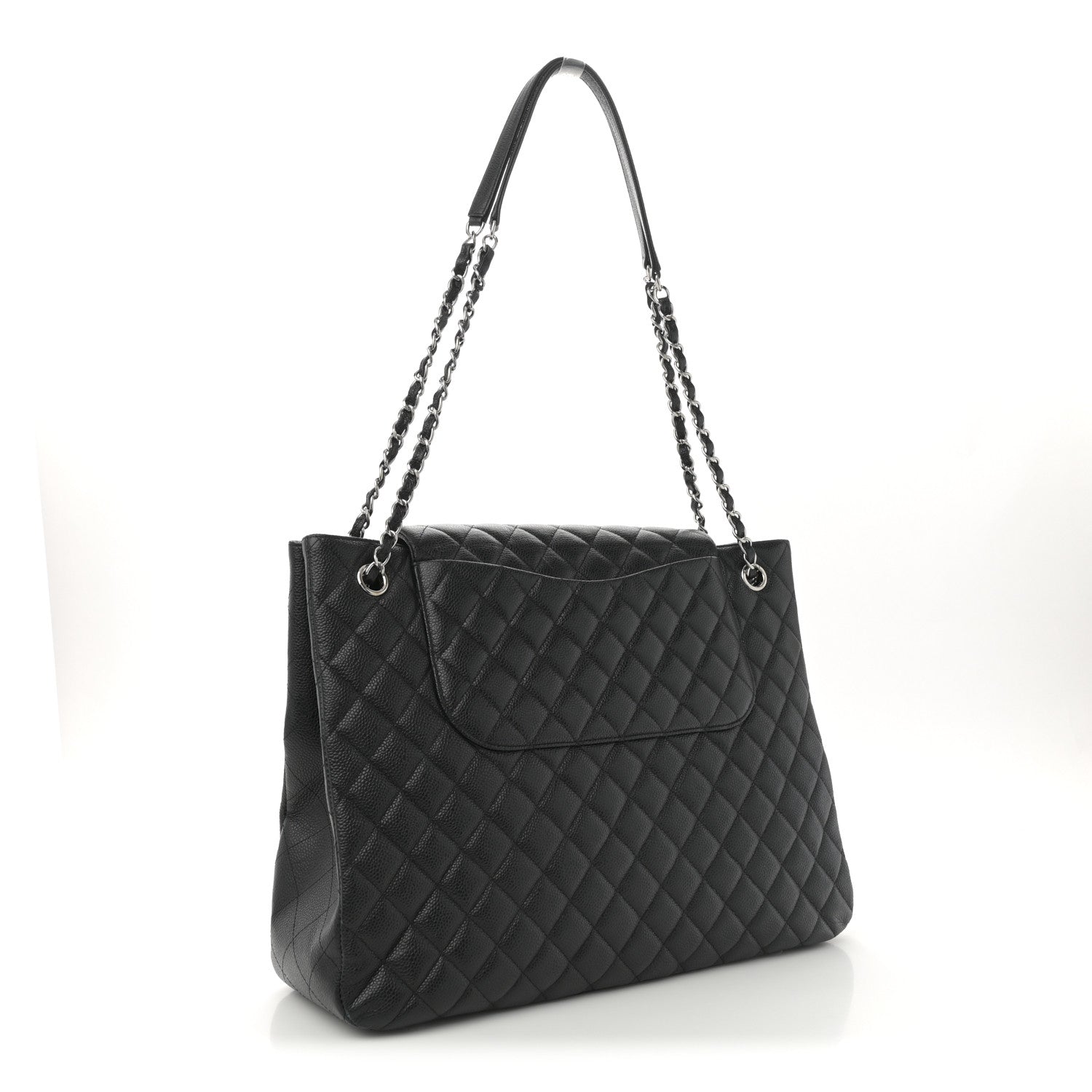 Chanel Caviar Quilted Flap Tote Black 3 of 11