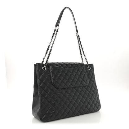 Chanel Caviar Quilted Flap Tote Black 3 of 11