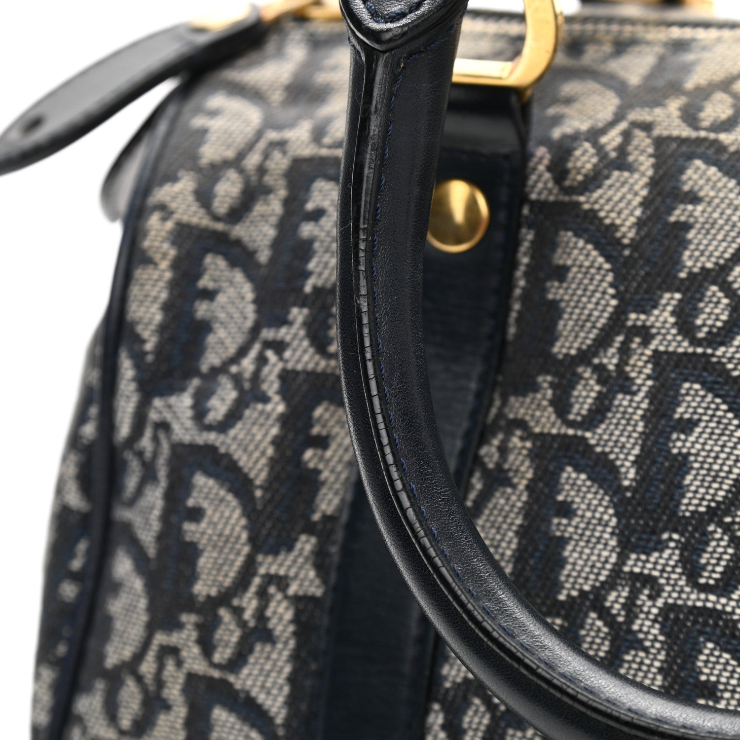 Christian Dior Monogram Boston Navy Blue 12 of 12
