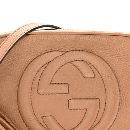 Gucci Pebbled Calfskin Small Soho Disco Bag Camelia 8 of 13