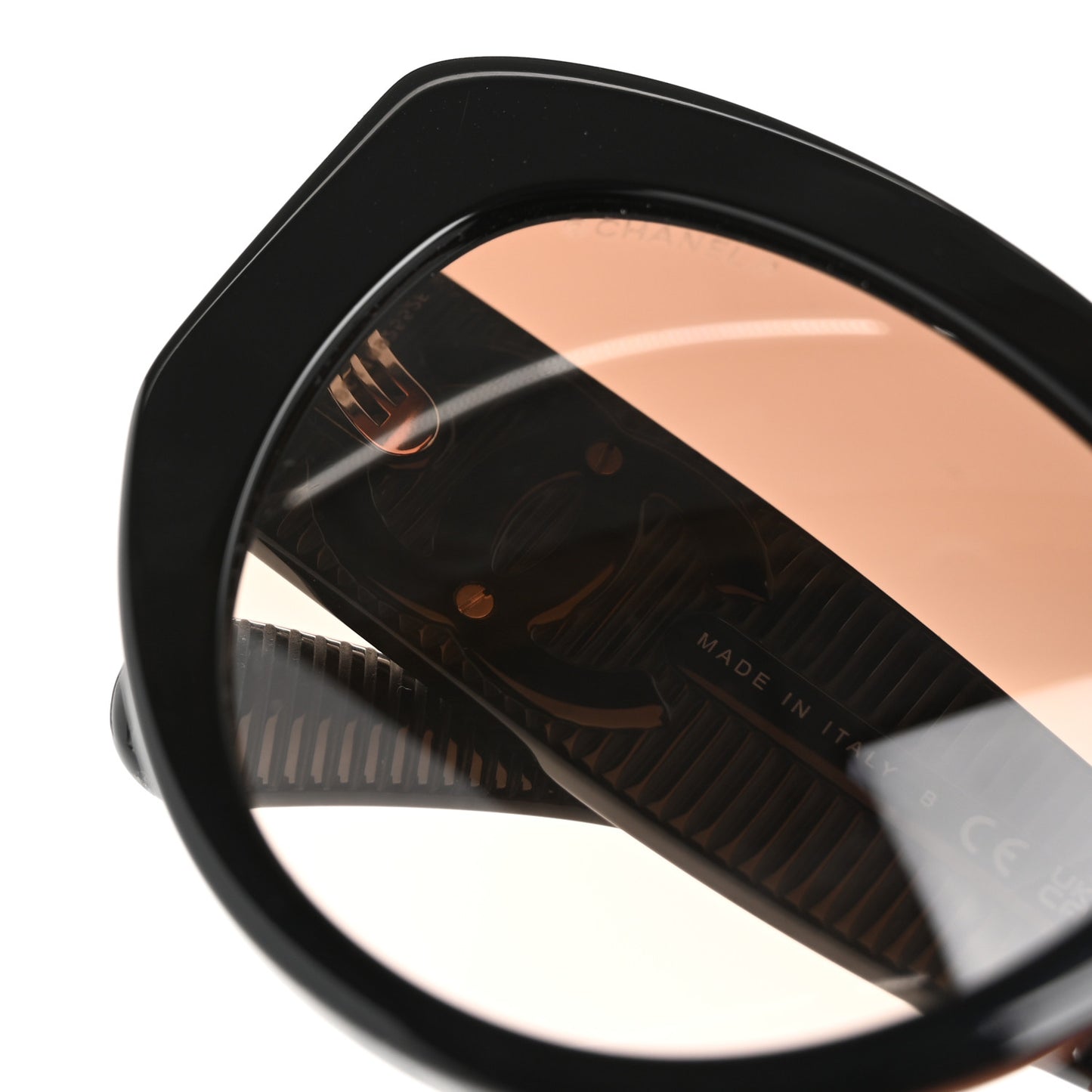 Acetate Butterfly Large CC Sunglasses 5492-A Black
