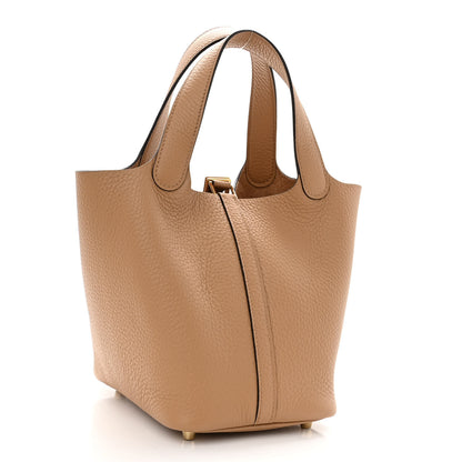Hermes Taurillon Clemence Picotin Lock 18 PM Chai 2 of 9