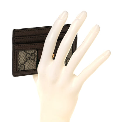 Gucci GG Supreme Monogram Ophidia Card Holder Brown 2 of 6