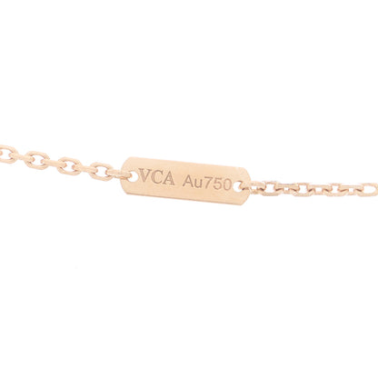 Van Cleef & Arpels 18K Rose Gold Gray Mother of Pearl Vintage Alhambra Pendant Necklace 4 of 5