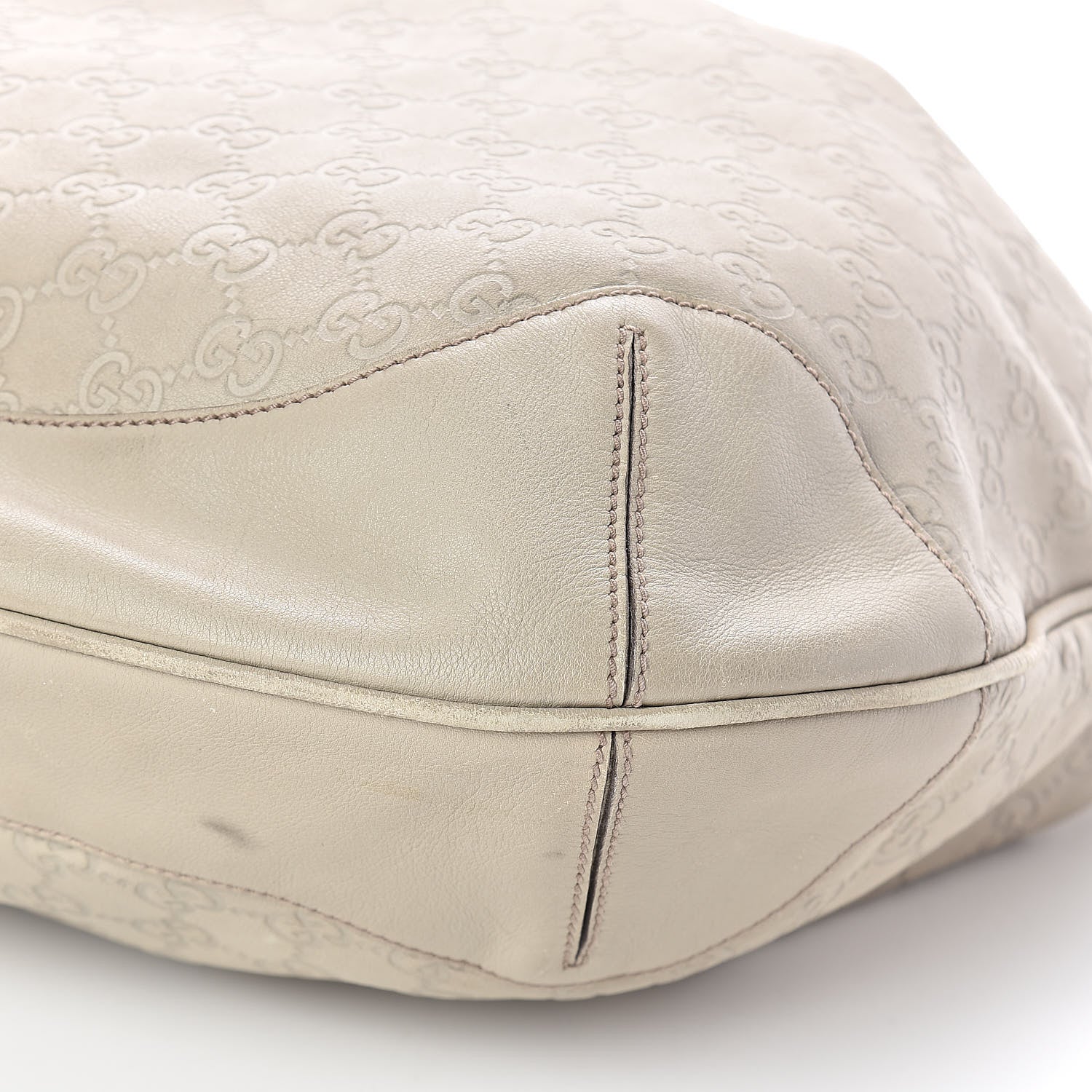 Gucci Guccissima Peggy Bamboo Top Handle Bag Ivory 10 of 10