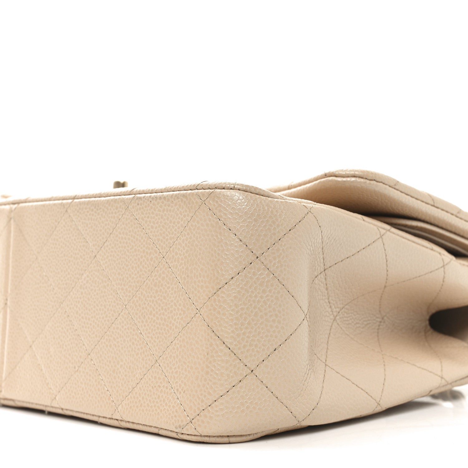 Chanel Iridescent Caviar Quilted Jumbo Double Flap Beige 10 of 10