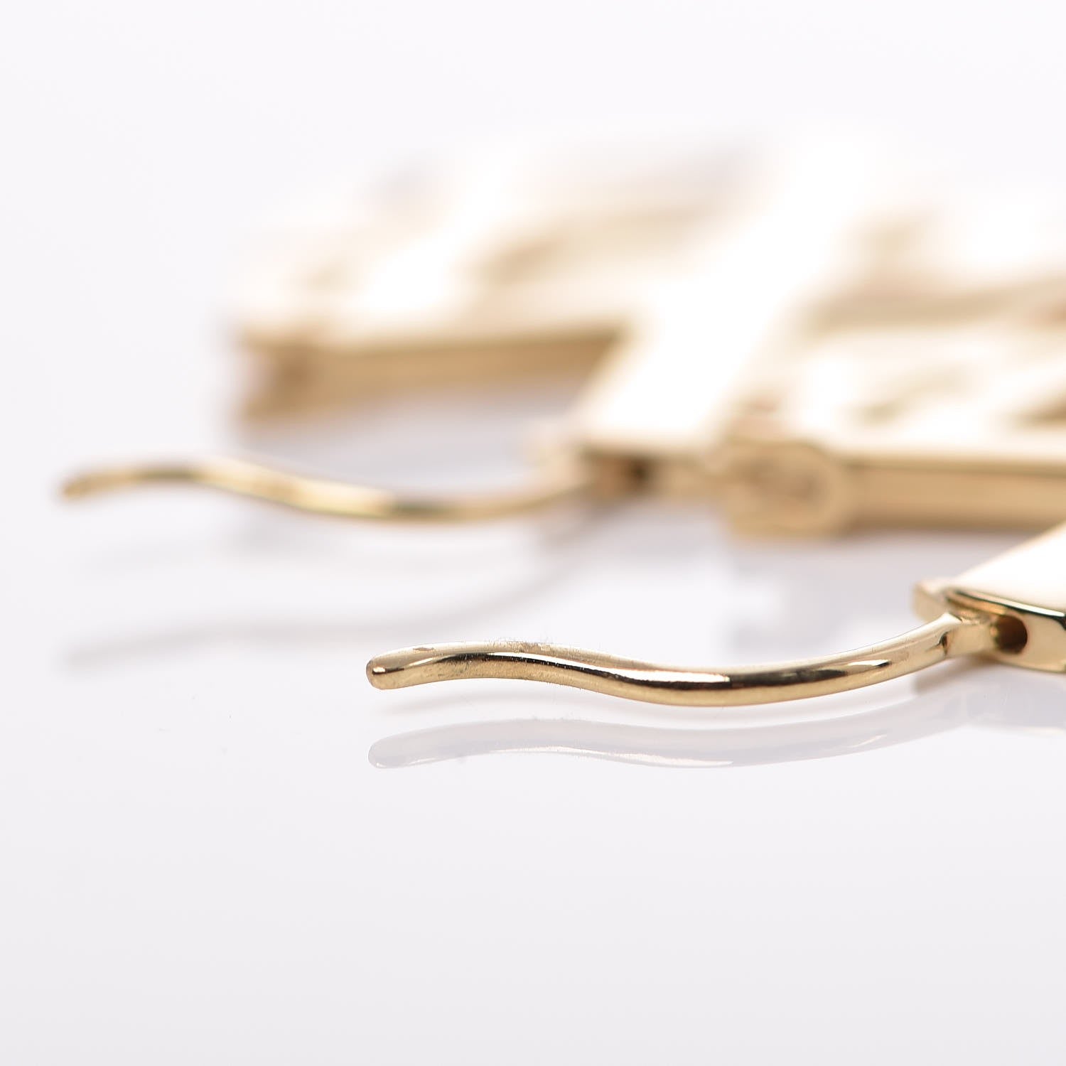 Tiffany 18K Yellow Gold Round Atlas Earrings 3 of 5