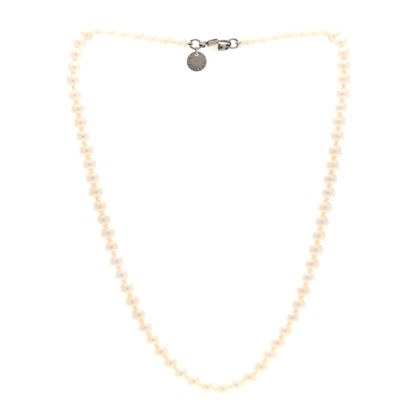 Sterling Silver Freshwater Cultured Pearl 5.5-6mm Ziegfeld Necklace