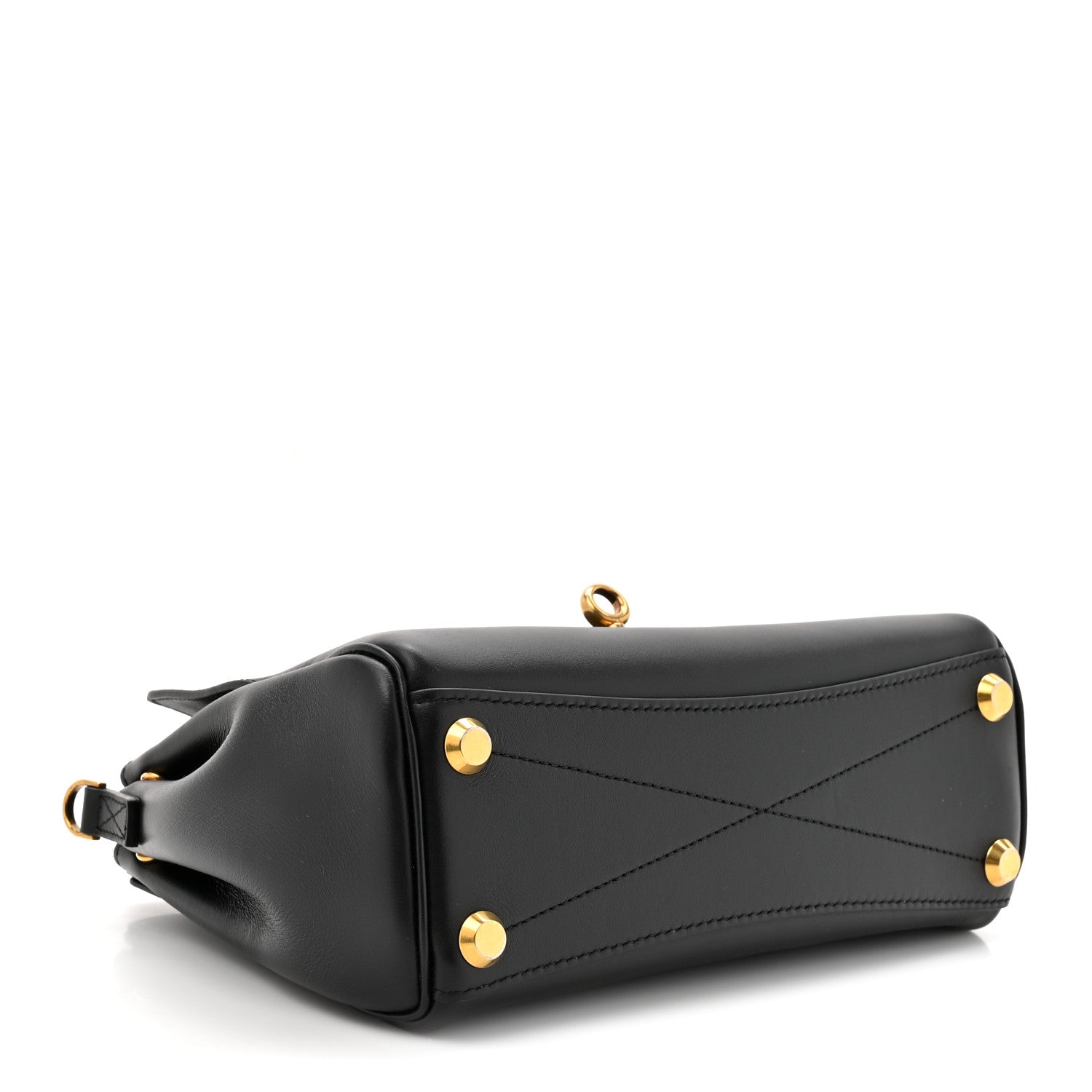 Balenciaga Smooth Calfskin Mini Bel Air Carry All Bag Black 4 of 9