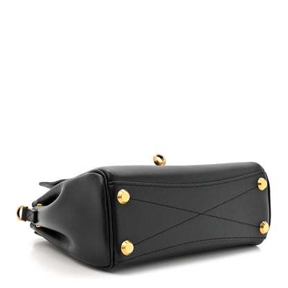 Balenciaga Smooth Calfskin Mini Bel Air Carry All Bag Black 4 of 9