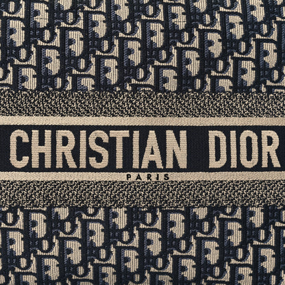 Christian Dior Oblique Medium Book Tote Blue Multicolor 8 of 12