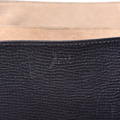Chloe Grained Calfskin Lambskin Bi-Color Drew Shoulder Bag Black Powder Beige 8 of 15