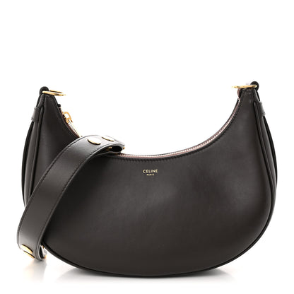 Celine Smooth Calfskin Medium Strap Ava Shoulder Bag Dark Brown 1 of 9