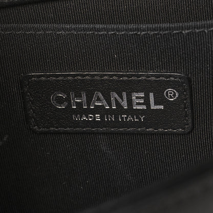 Chanel Calfskin Chevron Quilted Small Boy Flap Black 6 of 12