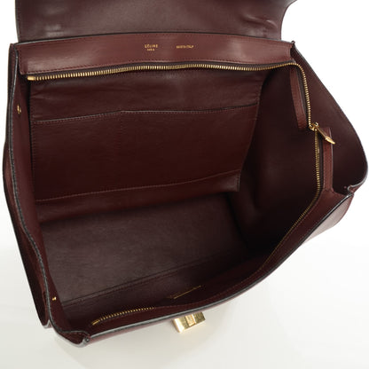 Celine Smooth Calfskin Suede Medium Trapeze Burgundy 7 of 11
