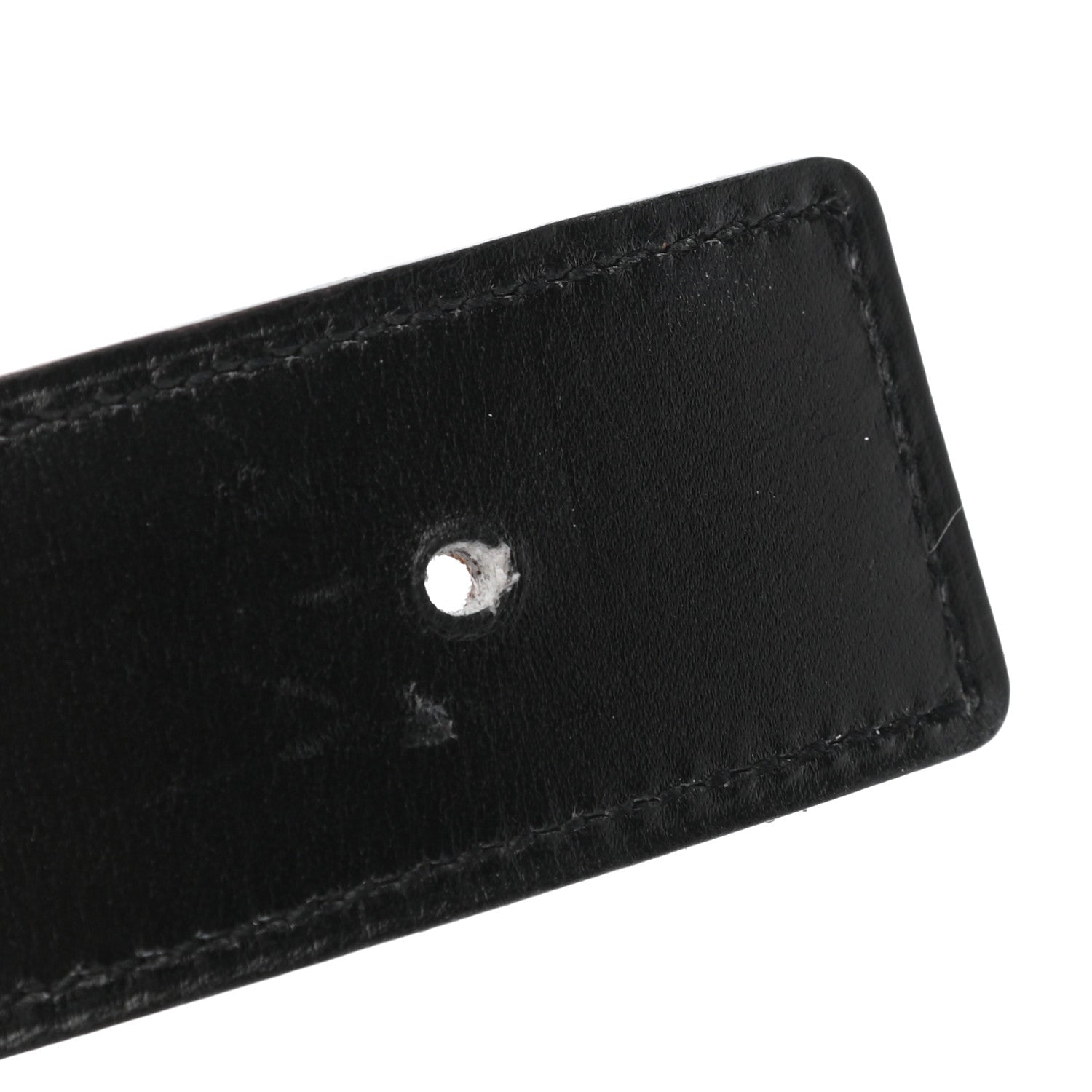 Hermes Box Togo 32mm Belt Strap 75 Black Gold 3 of 5