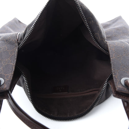 Gucci Canvas Monogram Shoulder Bag Brown 5 of 14