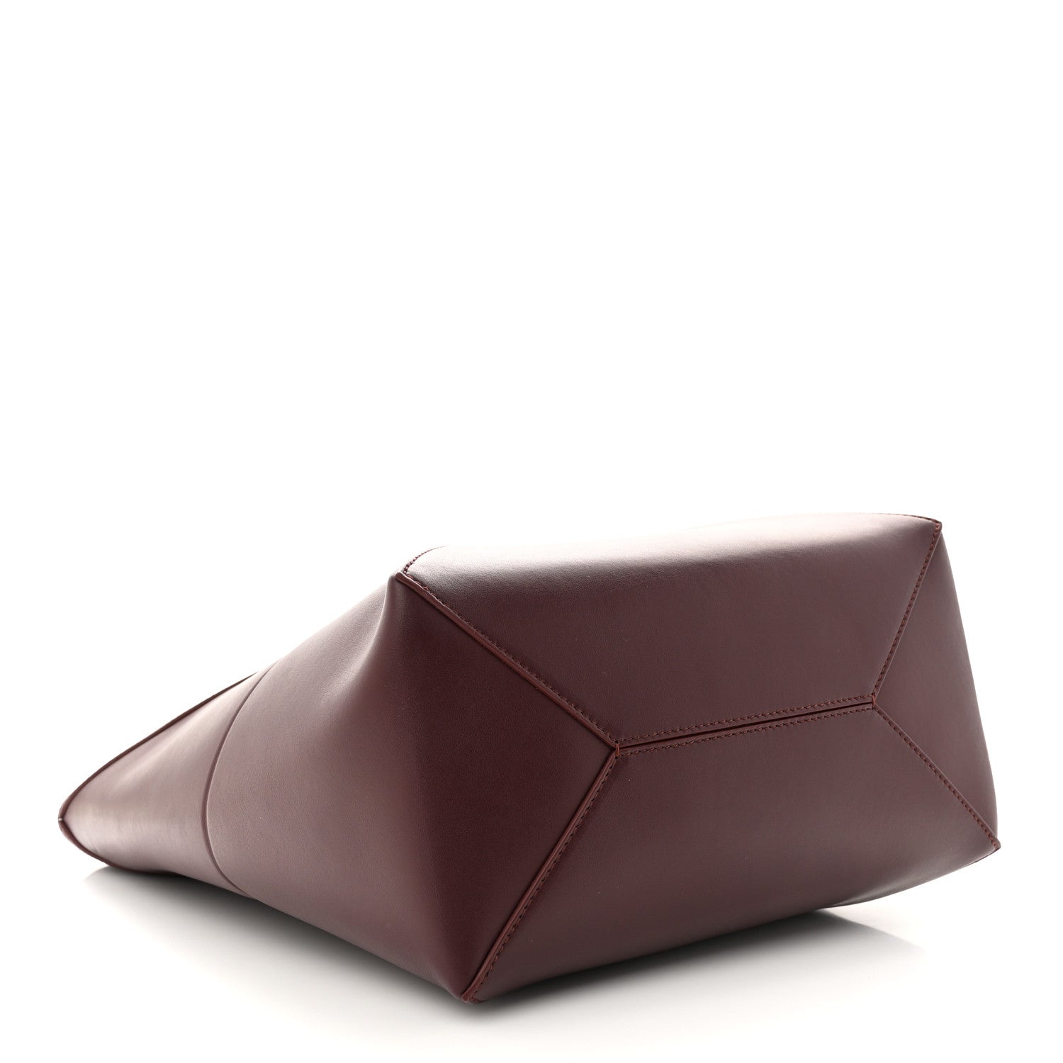 Loewe Shiny Calfskin Medium Puzzle Fold Tote Dark Burgundy 4 of 10