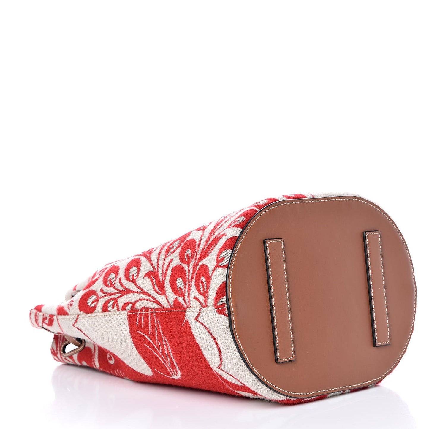 Canvas Calfskin Lazo Tiles Bucket Bag Multicolor