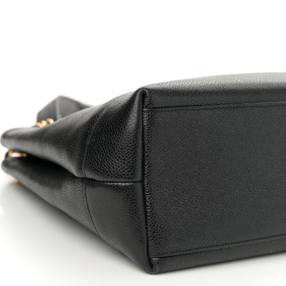 Chanel Caviar Large CC Shoulder Bag Black 10 of 11
