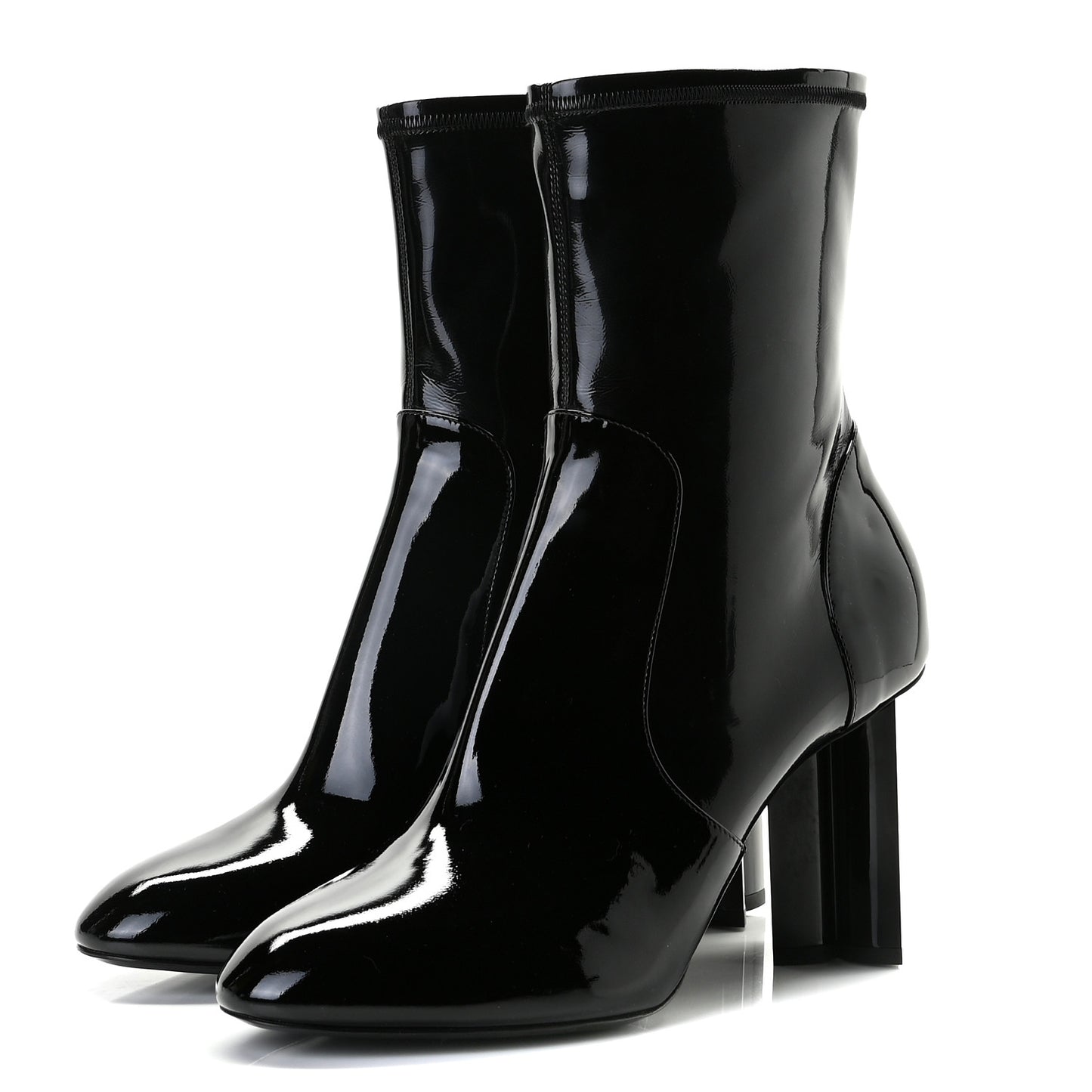 Patent Uniformes Silhouette Ankle Boots 41.5 Black