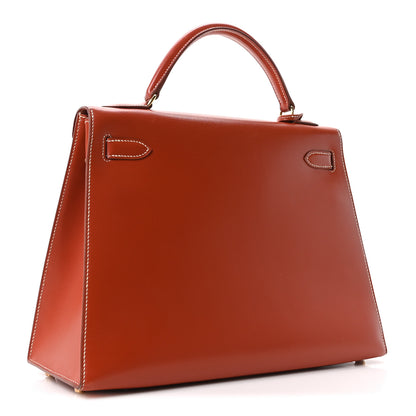 Hermes Box Kelly Sellier 32 Brique 3 of 10