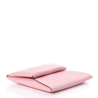 Hermes Chevre Mysore Bastia Coin Purse Rose Sakura 4 of 8
