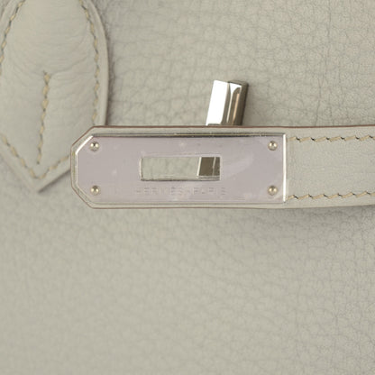 Hermes Taurillon Clemence Birkin 35 Gris Perle 15 of 15