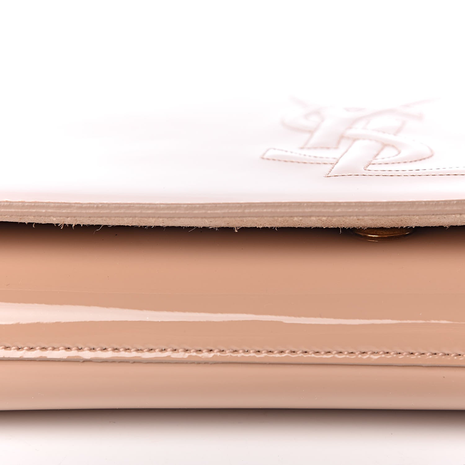 Saint Laurent Patent Calfskin Monogram Large Belle De Jour Clutch Chair 8 of 11