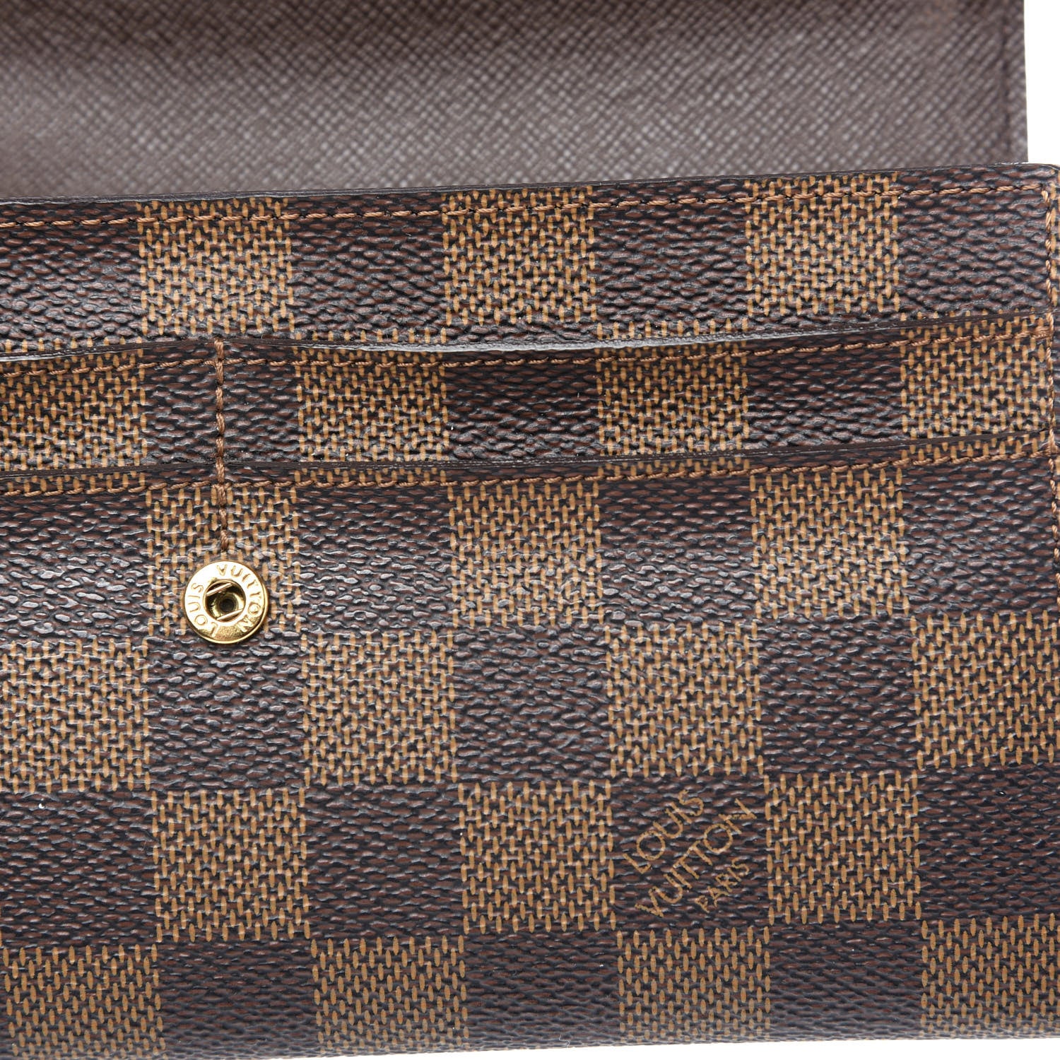 Louis Vuitton Damier Ebene Sarah Wallet 7 of 10