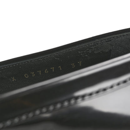 Chanel Shiny Calfskin Platform Loafers 37 Black 9 of 13