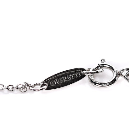 Tiffany Platinum Blue Sapphire Elsa Peretti Color By The Yard Bracelet 10 of 11