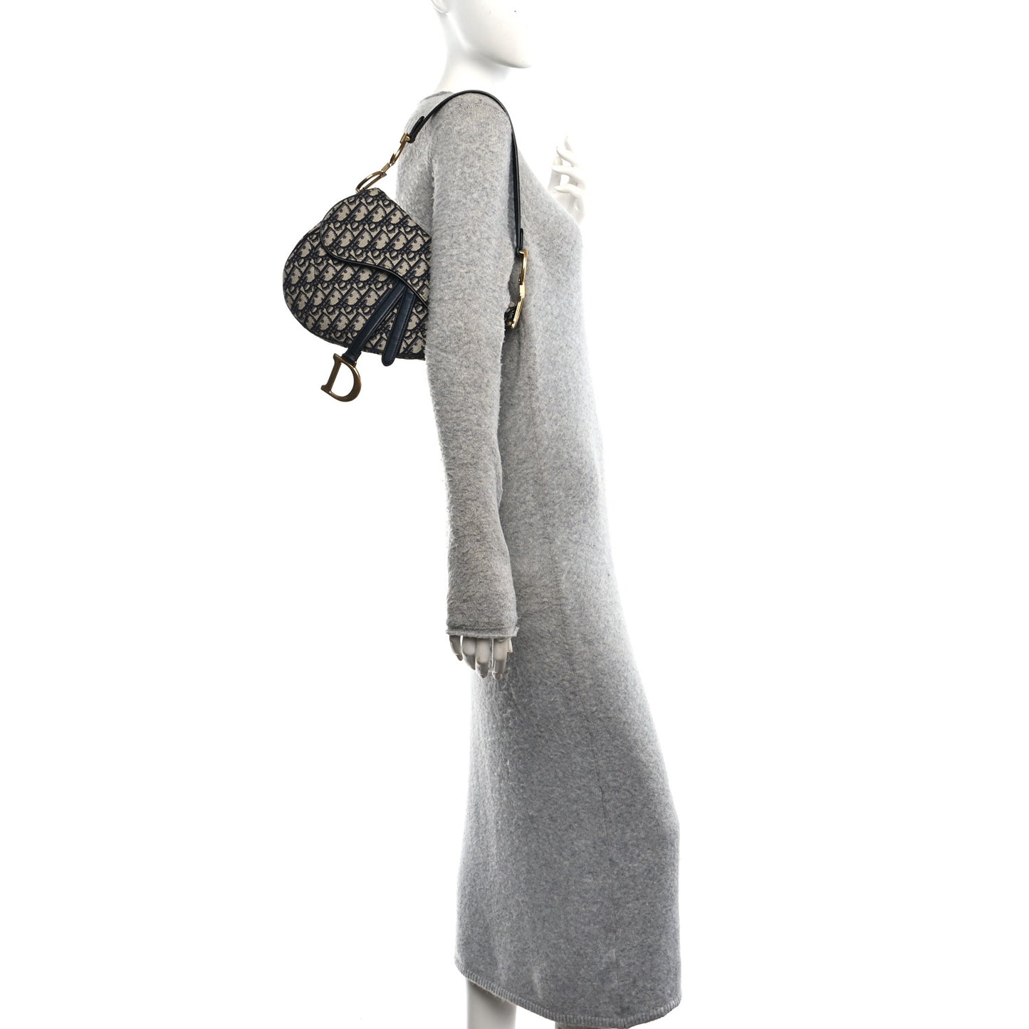 Oblique Saddle Bag Blue