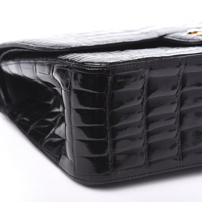 Chanel Alligator Jumbo Double Flap Black 9 of 13