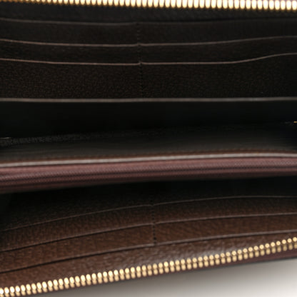 Gucci GG Supreme Monogram Web Ophidia Zip Around Wallet Brown 5 of 7