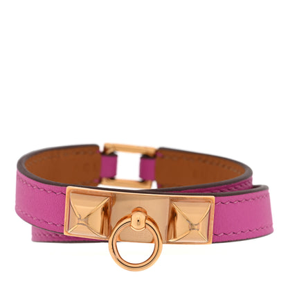 Hermes Swift Rivale Double Tour Bracelet T3 Magnolia 1 of 6