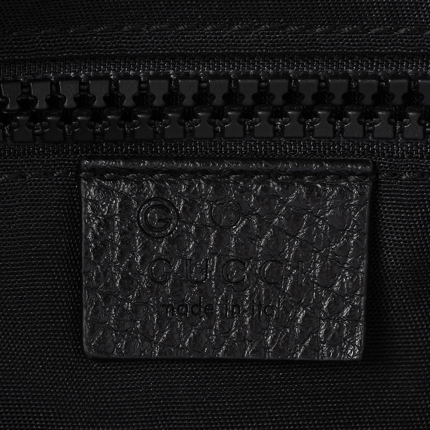 Gucci Nylon Monogram Small Flat Messenger Bag Black 6 of 7
