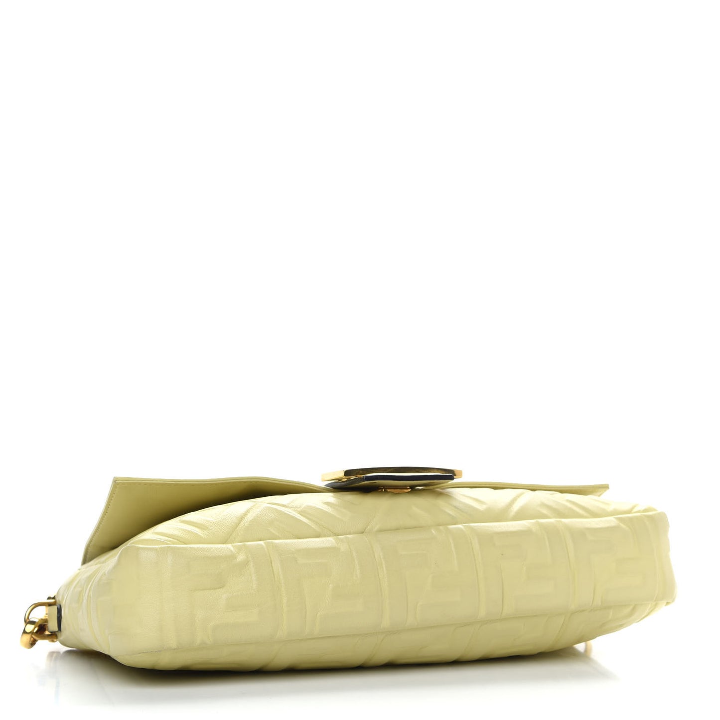 Nappa FF 1974 Embossed Large Baguette Banana