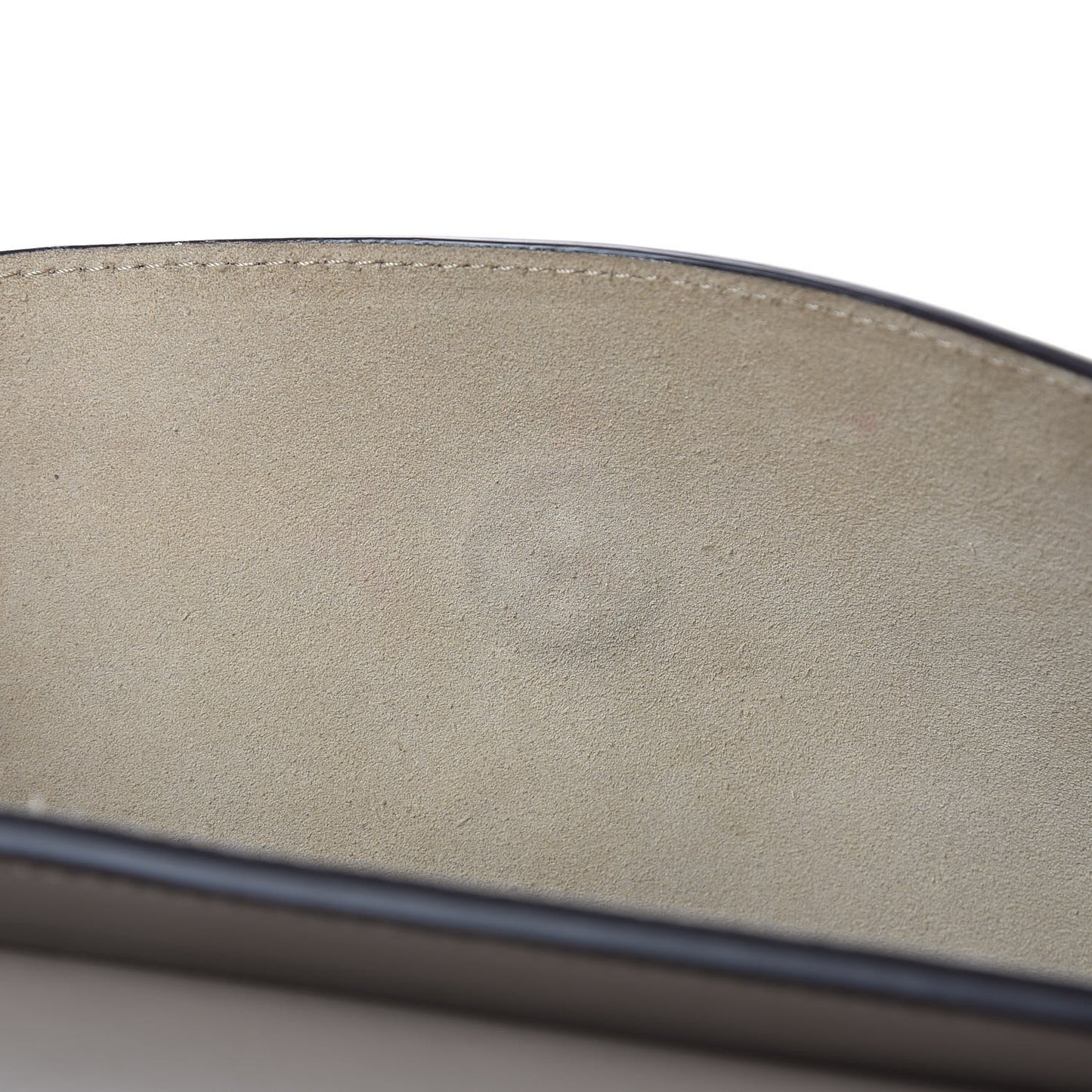 Suede Calfskin Faye Clutch Motty Grey