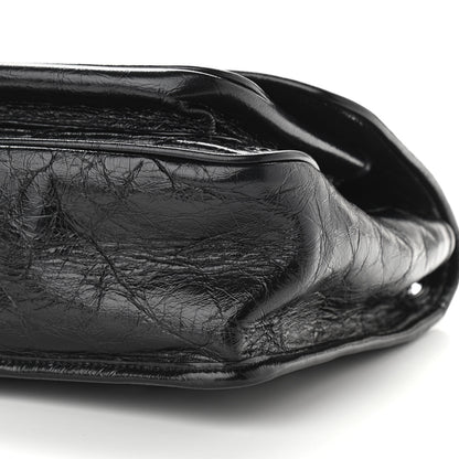 Saint Laurent Crinkled Calfskin Matelasse Monogram Medium Niki Chain Satchel Black 10 of 10