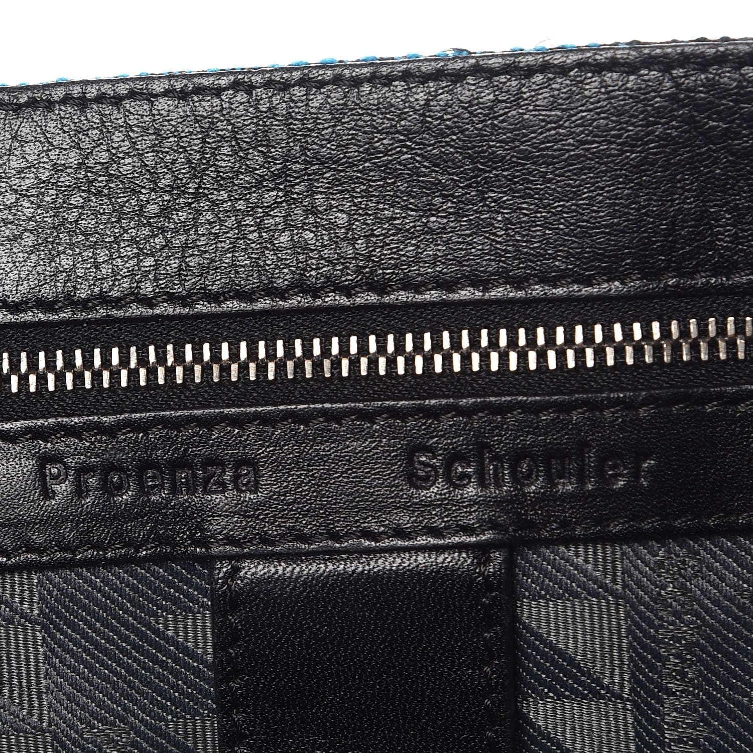 Proenza Schouler Tweed Calfskin Medium PS1 Satchel Emerald Cerulean Ocean 6 of 10