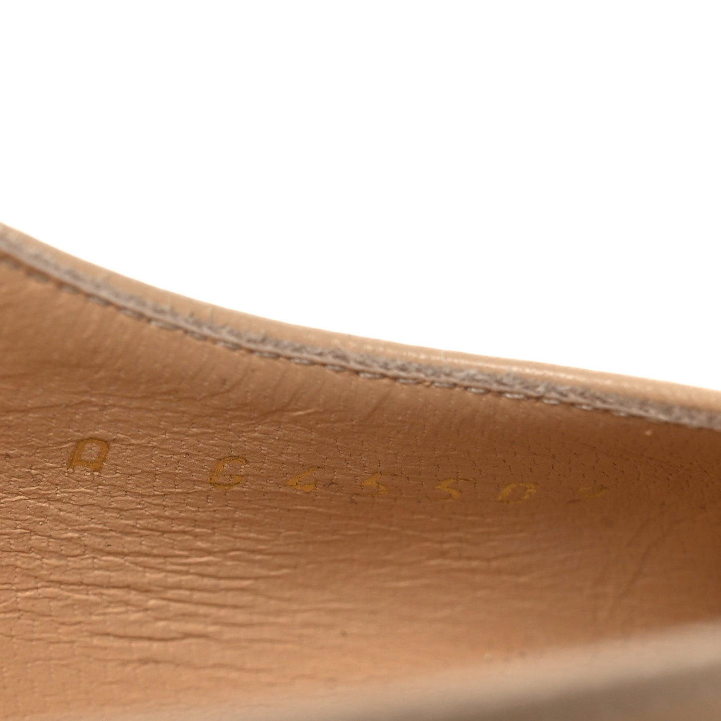 Lambskin Grosgrain Cap Toe CC Slingback Pumps 37 Beige Black