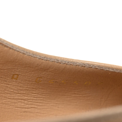 Chanel Lambskin Grosgrain Cap Toe CC Slingback Pumps 37 Beige Black 10 of 13